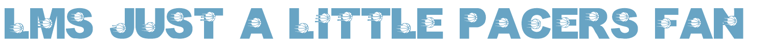 sample LMS Just A Little Pacers Fan font
